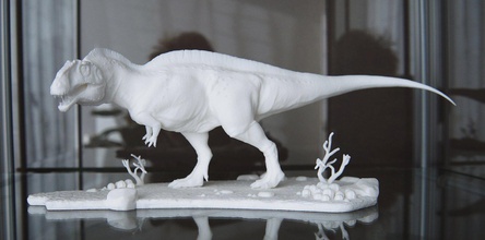 acrocanthosaurus desert pedestal high quality 3d print model in animals 3dexport dinosaur cretaceous carnivore prehistoric accurate 3d print model - Mito3D