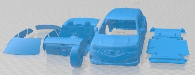 acura mdx Especificaciones 2019 imprimible coche vehiculo automotor espacio scalextric Tamiya rc miniz pasatiempo micro 3d print model - Mito3D