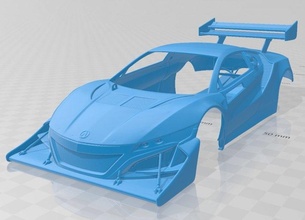 Acura nsx ev 2016 yazdırılabilir vücut araba yuva ölçülü Tamiya rc miniz hobi mikro 3d print model - Mito3D