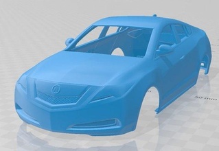 acura zdx 2010 imprimível corpo carro 3d impressão modelo in automotivo 3dexport fenda escalextrico tamiya rc miniz passatempo micro 3d print model - Mito3D