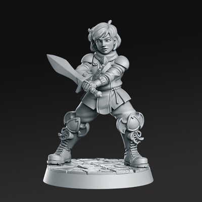 adrian miniatures ready to print 3d model in sculpture 3dexport gothic necronomicon lamp papyrus investigator dealer dungeonsanddragons love-craft monster paladin armor warrior fighter knight dnd rnestudio rpg 3d print model - Mito3D