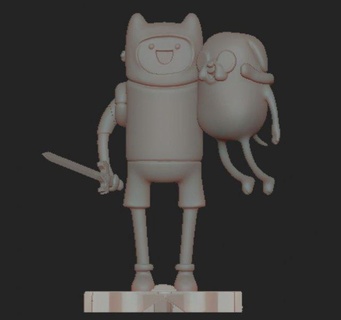 adventure time finn jake monsters & creatures adventure-time finn-and-jake cartoon series adventures magical power ice-king 3d print model - Mito3D