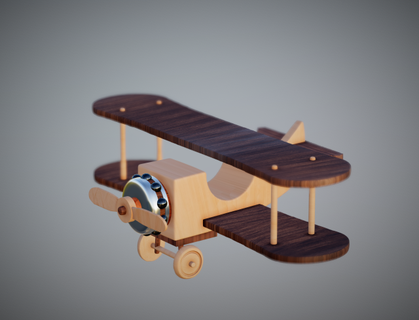 Flugzeug giocattolo Spielzeug Datei stl frei Fahrzeug 3d print model - Mito3D