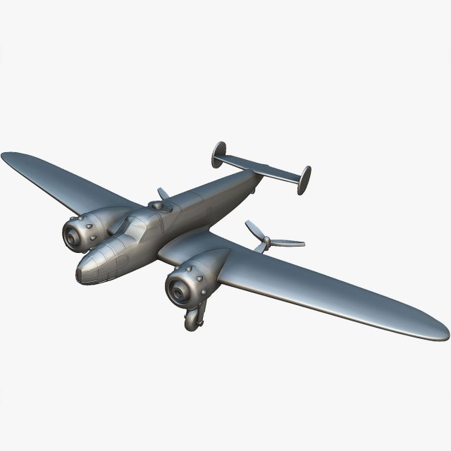 aero 300 3d imprimível modelo veículo avião bombardeiro print wwii miniatura aviação miniaturas aeronave tcheco printing jogos guerra tchecoslovaco n scale printed model a300 ww2 bomber 3D print model - Mito3D