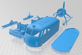 aerosled ka 30 stampabile in separato parti 3d stampa modello settore automobilistico 3dexport scalextric tamiya rc miniz passatempo micro 3d print model - Mito3D