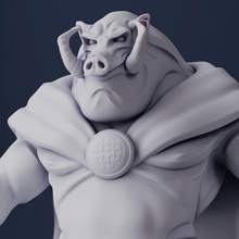 aerosmith boar 3d print model in monsters & creatures 3dexport monster creature fantasy rpg scifi legend awesome av vr game toy character figurine printing board sculpture games toys zelda 3d print model - Mito3D