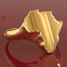 áfrica mens anel jóias os homens 3d print model - Mito3D
