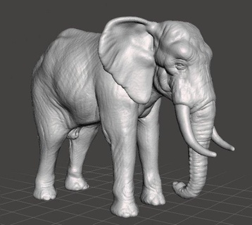 Afrikalı fil şekil model hayvan yaratık yaban hayatı hayvanlar mamut ilkel Asya Afrika Hindistan doğa canavar fantezi oyuncak pvc hayvanat bahçesi heykelcik tarih öncesi orman dumbo Hayvan arkadaşı savana 3d print model - Mito3D