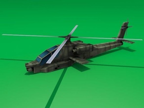 ah64 apache 3d model in helicopter 3dexport ah-64 ah 64 heli chopper copter aircraft rotor attacker transport air soar support hover hovering ship 3d print model - Mito3D