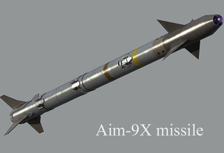 aim 9x missile militare arma guerra bomba difesa armamento energia esercito Pericolo pistola giunzione lame corto avvertimento parcheggio pedone frenare elettricità girevole 3d print model - Mito3D