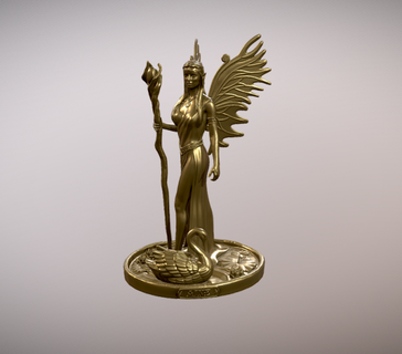aine keltisch Göttin Fee Königin Druide Skulptur Delta Feen 3d print model - Mito3D
