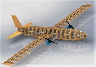 hava zanaat hazır to imalat by lazer kesme bölümler dostum 3d model in 3dexport uçak 3dmodel kesimi 3d print model - Mito3D