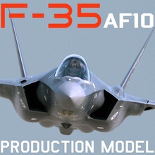 us aire fuerza f 35 af 10 relámpago ii piloto 3d modelo in combatiente 3dexport aa 1 articulación huelga avión guerra jet jhmcs futuro usaf raf rn royal armada x35c f35 x35 f35c 3d print model - Mito3D