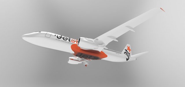 airbus a320 3d modell kommerziell 3dexport 3D print model - Mito3D