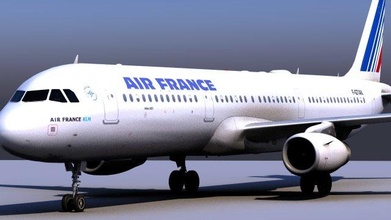airbus a320 3d model in commercial 3dexport airfrance aircraft airplane 3d print model - Mito3D