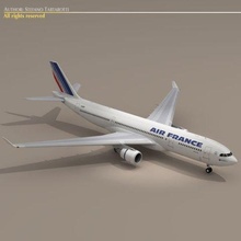 airbus a330200 air france 3d model in commercial 3dexport a330-200 300 jet airline airways aircraft plane a300 3d print model - Mito3D