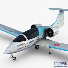 aerobús fan eléctrico 3d modelo in deporte 3dexport ventilador turbina planeador motor privado avión aeronave vuelo acrobático hélice innovación zurel 3d print model - Mito3D