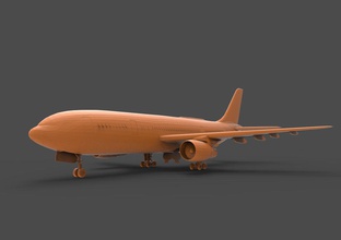airbusa320 3d print model in vehicle 3dexport airbus a320 aircraft airplane plane jet aviation air passenger airliner sky commercial transport business a320-200 airline aeroplane 320 generic 3d print model - Mito3D