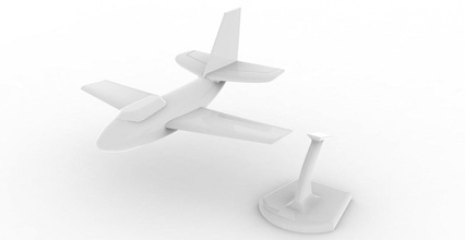 aircraft 44 3d model 3dprint printable obj stl air toy game cg 3dmodel fly airplane transport miniature vehicle 3d print model - Mito3D