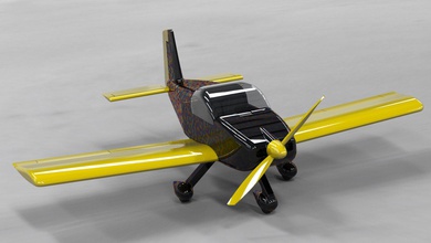 aircraft rv-14a model 3d print in 3dexport rv-14 vans air wings 3d print model - Mito3D