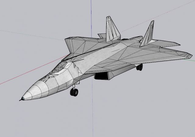 uçak su54 3D print model - Mito3D