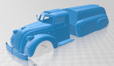 o fluxo de ar rx-70 tanque 1938 impressão caminhão printable slot scalextric tamiya rc miniz hobby micro 3d print model - Mito3D
