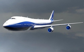 fuerza Aerea azul aire sueño transatlántico unido aeronave jet aviación vehículo avión 3d print model - Mito3D