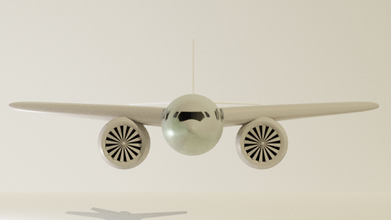 uçak ticari bomba bombacı 3d harman blender model 3dmodel 3d print model - Mito3D
