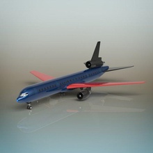 aereo 3d modello in commerciale 3dexport aeromobili compagnia aerea linea turbogetto jet 4 engine passeggeri dettagliata 3d print model - Mito3D