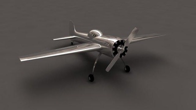 avión flugazador 3d print model - Mito3D
