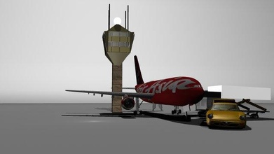 airplane airasia 3d model in commercial 3dexport airbus a330 ground vehicle atc tower car 3d print model - Mito3D