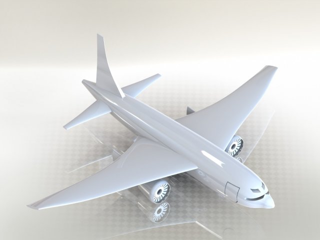 airplane free 3d model in commercial 3dexport aeroplane aircraft plane 3D print model - Mito3D