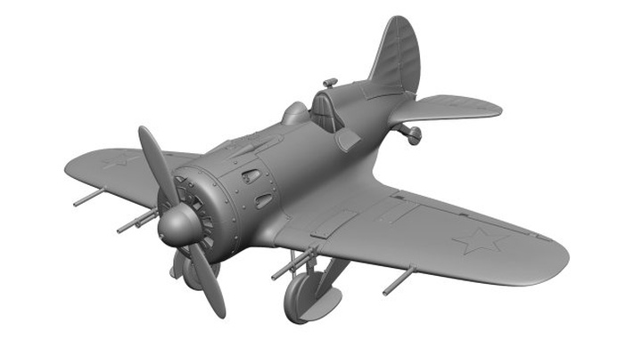 airplane i-16 3d print model in vehicle 3dexport aircraft historic flight air military fighter flying airport aviate war 16 type 24 ww2 soviet single engine printing miniatures 3d print model - Mito3D