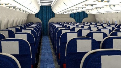 avião interior 3d modelo in comercial 3dexport aeronave cabine assentos 3d print model - Mito3D
