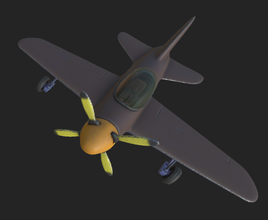 avión deporte 1 gratis 3d modelo in 3dexport aeronave cielo dibujos animados vehículo 3d print model - Mito3D