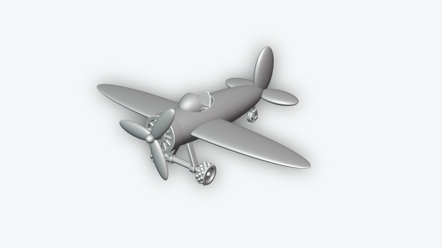 airplane toy plane toys flight fly aviation fun aircraft transport propeller air play 3d miniatures 3D print model - Mito3D