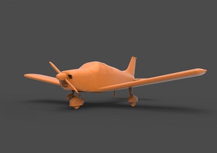 Flugzeug t airforce fighter historische 3d print model - Mito3D