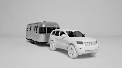 airstream trailer scale 1-18 3d print model in 3dexport 684 functional vehicle travel diecast miniatures vehicles camping art 3d print model - Mito3D
