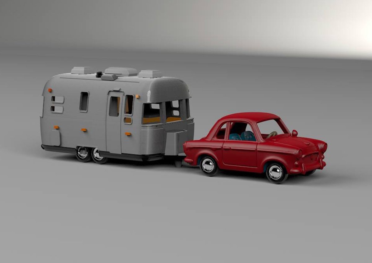 airstream römork çekme aracı 3d yazıcı modeli araç araba 684 model oyunlar oyuncaklar kervan camper tasarım modelleri sanat ulaşım kamp Seyahat 3D print model - Mito3D