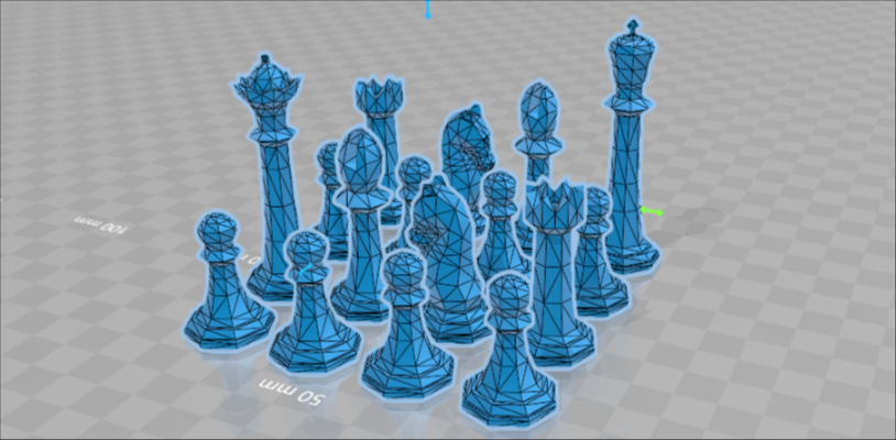 ajedrez 3d impresión modelo in tablero juegos 3dexport 3D print model - Mito3D