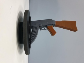 ak47 kulaklık holder stand ak 47 tabanca silah Kulp destek ayakta durmak oyun atıcı sayaç vuruş cs fortnite 3d print model - Mito3D