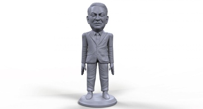 al gore stilizzato di alta qualità 3d stampabile in miniatura al-gore uomo politico cambiamenti climatici d'affari usa americano umana persona la scultura statua da tavolo board-game 3d print model - Mito3D
