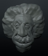 albert einsteins head 3d print model in sculpture 3dexport einstein einsteins-head albert-einstein 3d print model - Mito3D