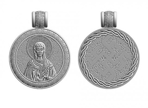 alexandra Roma pingente ouro sil jóias religião 3d print model - Mito3D