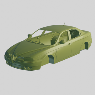alfa romeo 156 1997 printable body vehicle race racing car stl file speed fast print 3dprinting design diecast ready rc remote controlled 3dprints car3dprints cars 3d print model - Mito3D