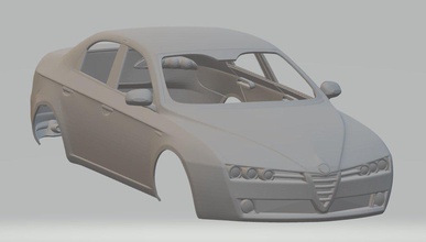 alfa romeo 159 sedan 2009 yazdırılabilir vücut araba 3d yazdır model in otomotiv 3dexport yuva ölçülü tamiya rc miniz hobi mikro 3d print model - Mito3D