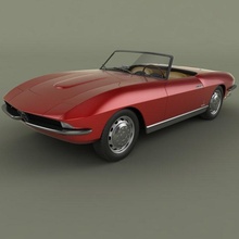 alfa romeo 2600 cabriolet speciale 3d modell klassisch autos 3dexport wagen cabrio konzept alt sport sprint 1962 1963 3d print model - Mito3D