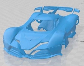 alfa romeo 8c r tazio 2020 printable body car 3d print model in automotive 3dexport slot scalextric tamiya rc miniz hobby micro 3d print model - Mito3D
