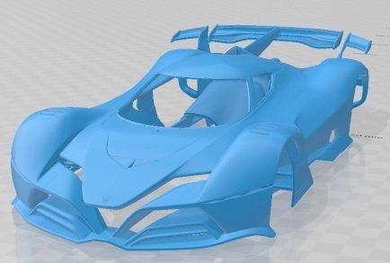 alfa romeo 8cr tazio 2020 stampabile corpo macchina settore automobilistico fessura scalextric tamiya rc miniz passatempo micro 3d print model - Mito3D