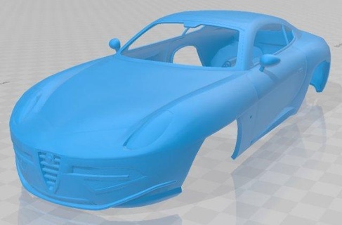 alfa romeo disco volante 2013 printable body car automotive slot scalextric tamiya rc miniz hobby micro 3d print model - Mito3D